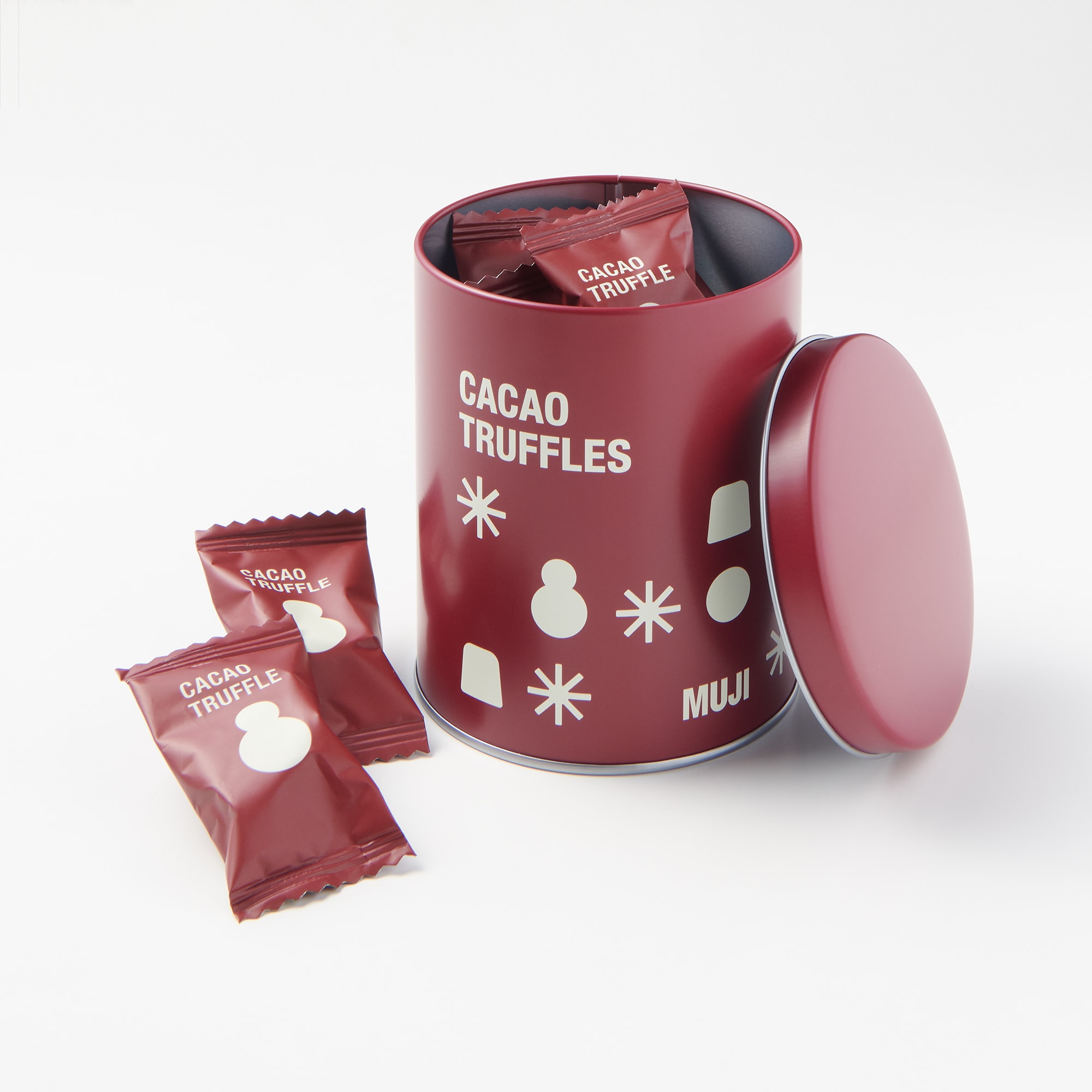 ギフト缶　カカオトリュフ　カカオニブ