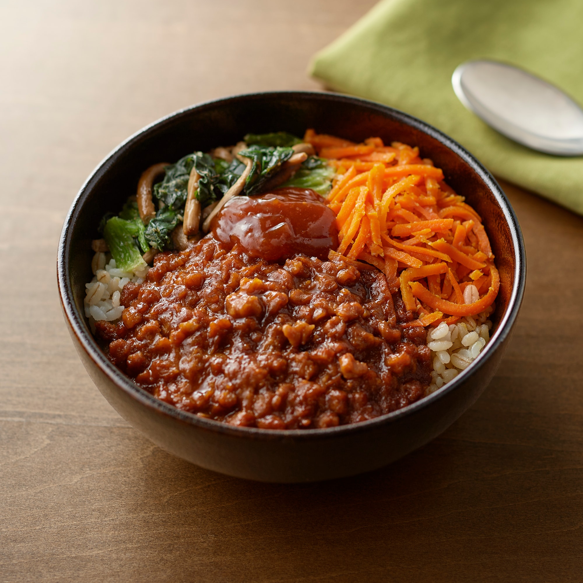 もち麦ごはん　ビビンパ