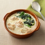 もち麦ごはん　チキンとほうれん草のドリア