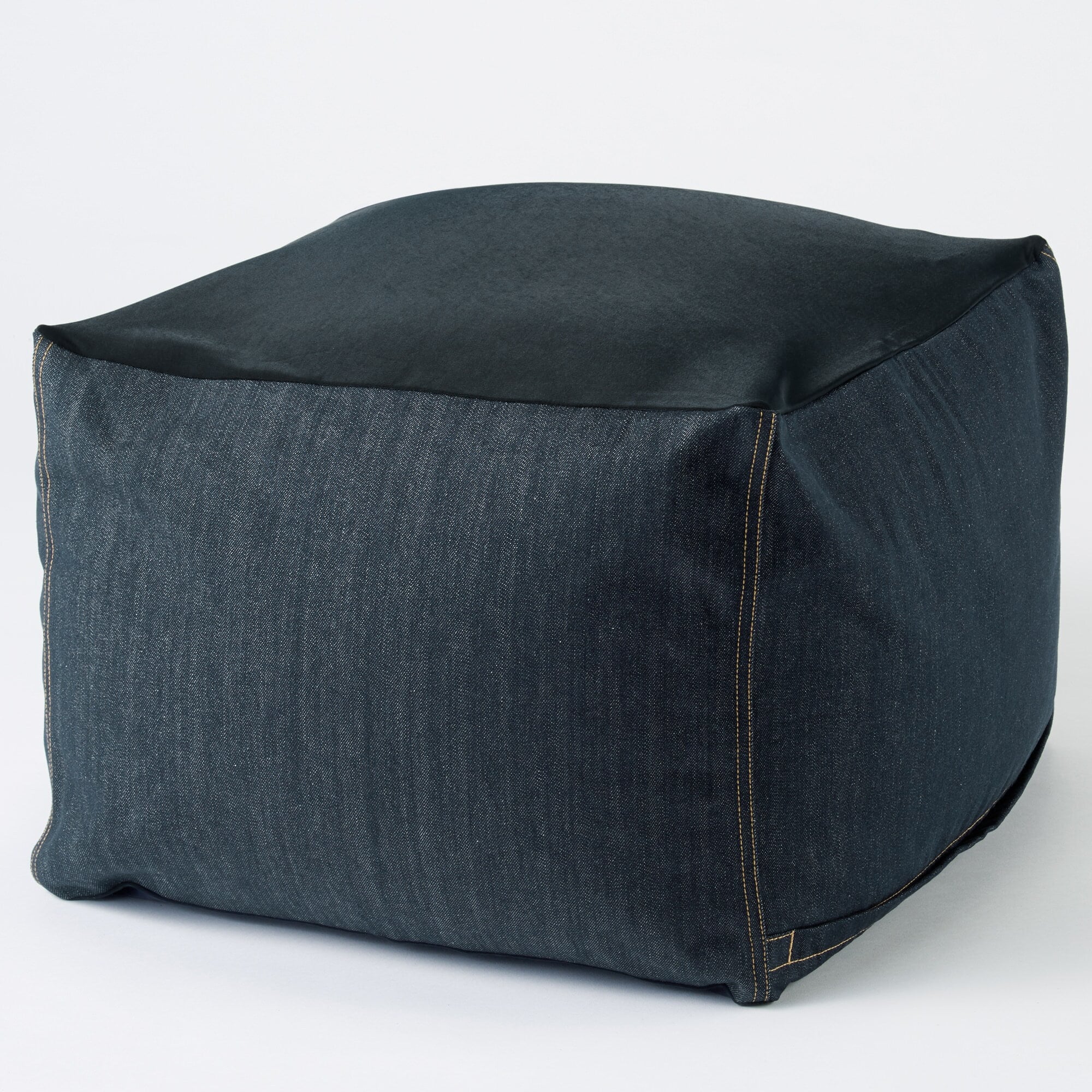 体にフィットするソファ　小　セット　綿デニム　ネイビー