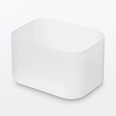 【１／２横ハーフ】再生ポリプロピレン入りメイクボックス　約１５０×１１０×８６ｍｍ