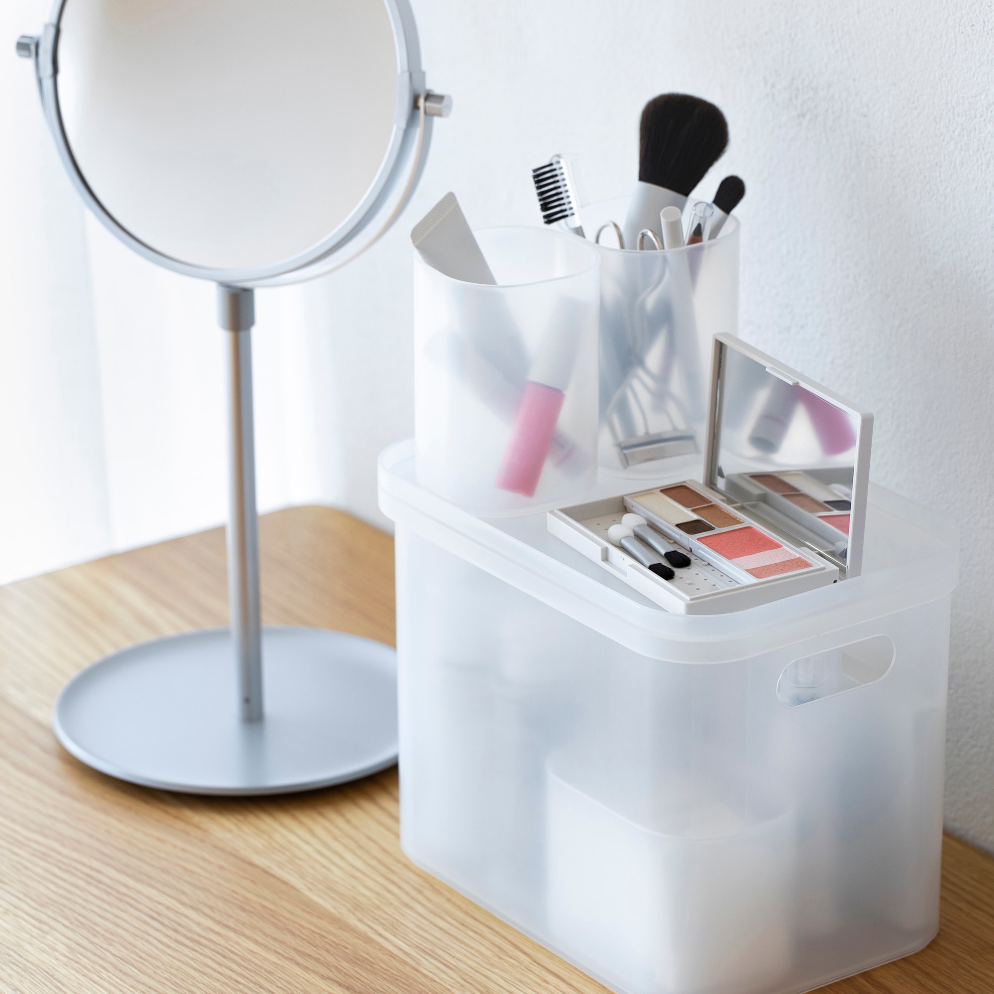 MUJI 無印良品 ポリプロピレン メイクボックス 各種 ポリプロピレン メイクボックス｜ 無印良品