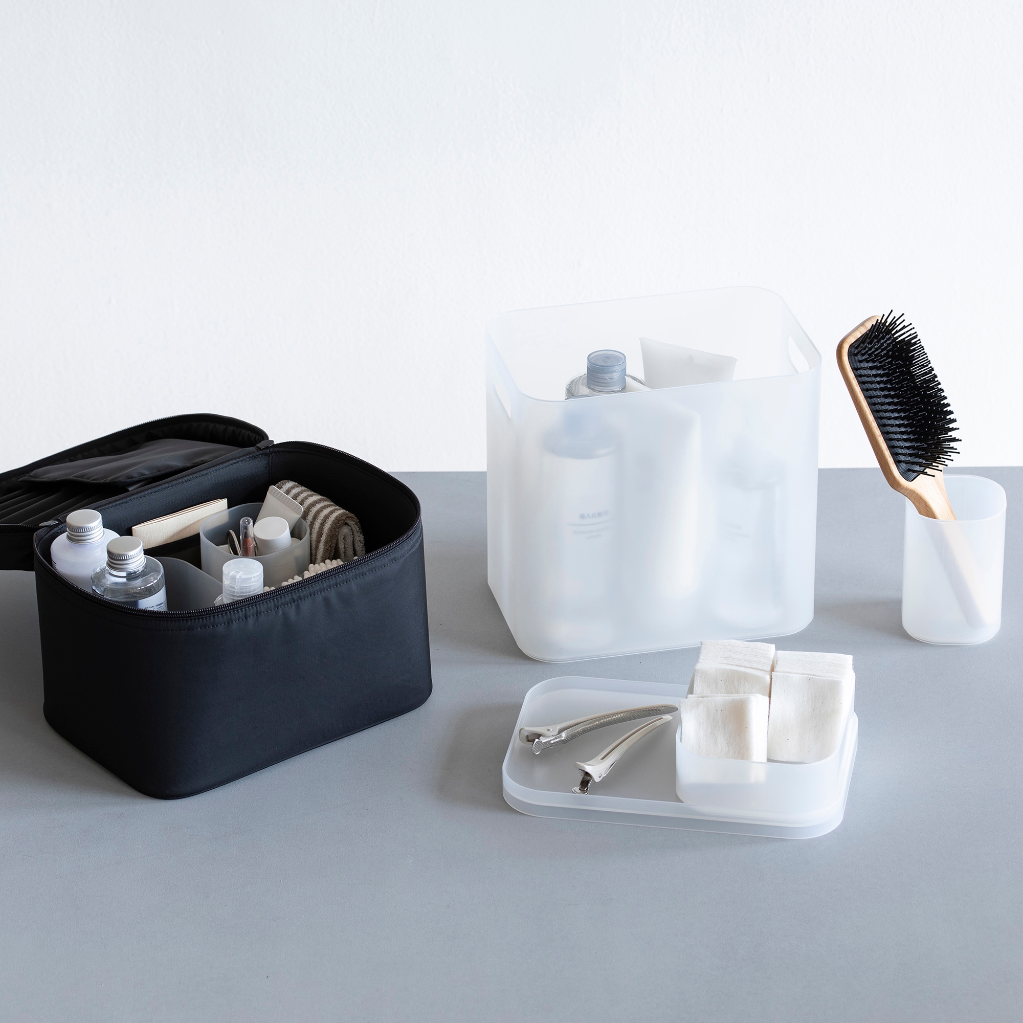 再生ポリプロピレン入りメイクボックス用フタ・Ｌ