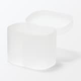 再生ポリプロピレン入りコットン　綿棒ケース　蓋付