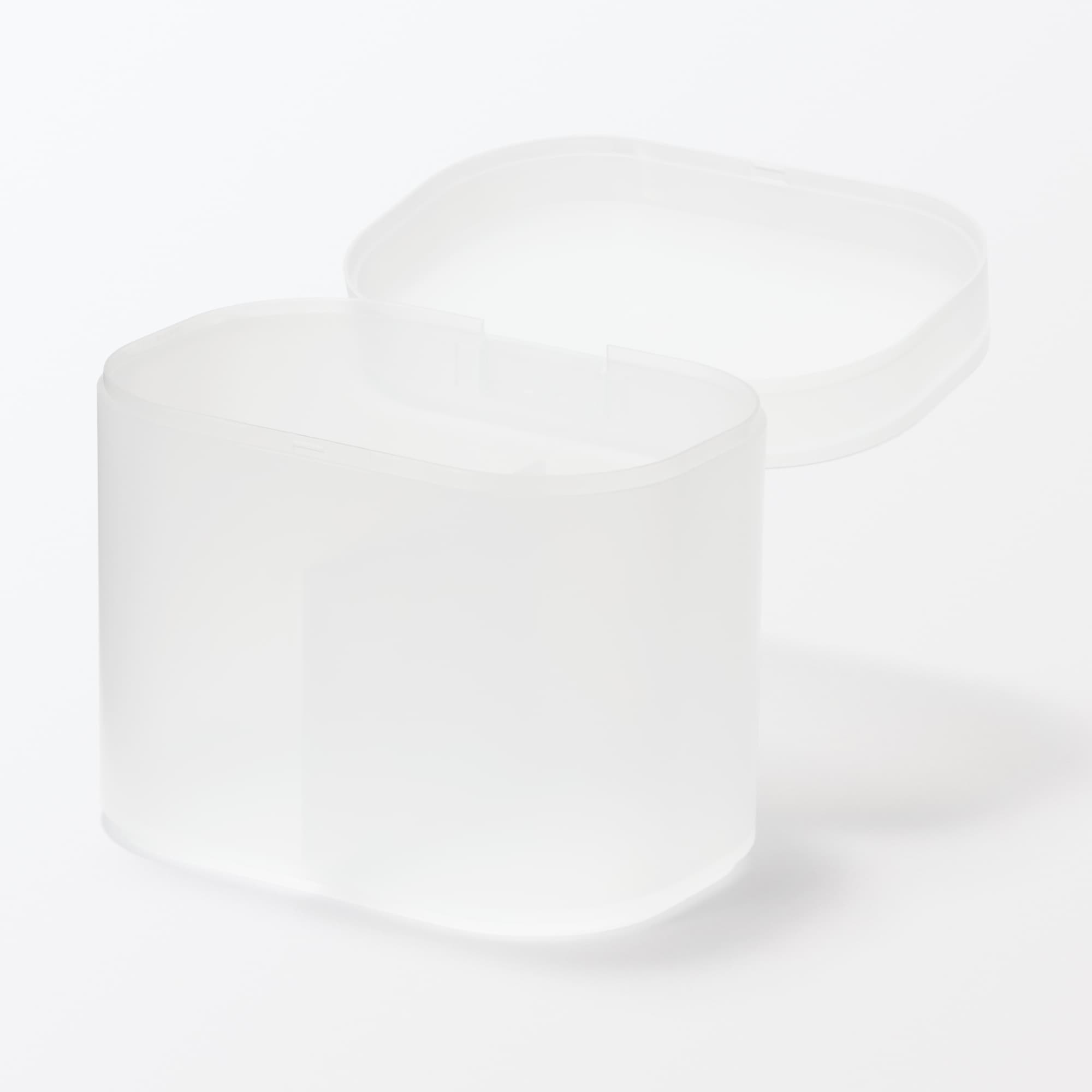 再生ポリプロピレン入りコットン　綿棒ケース　蓋付