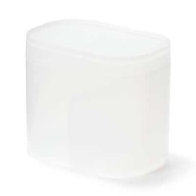 再生ポリプロピレン入りコットン　綿棒ケース　蓋付　約１０７×７２×９１ｍｍ