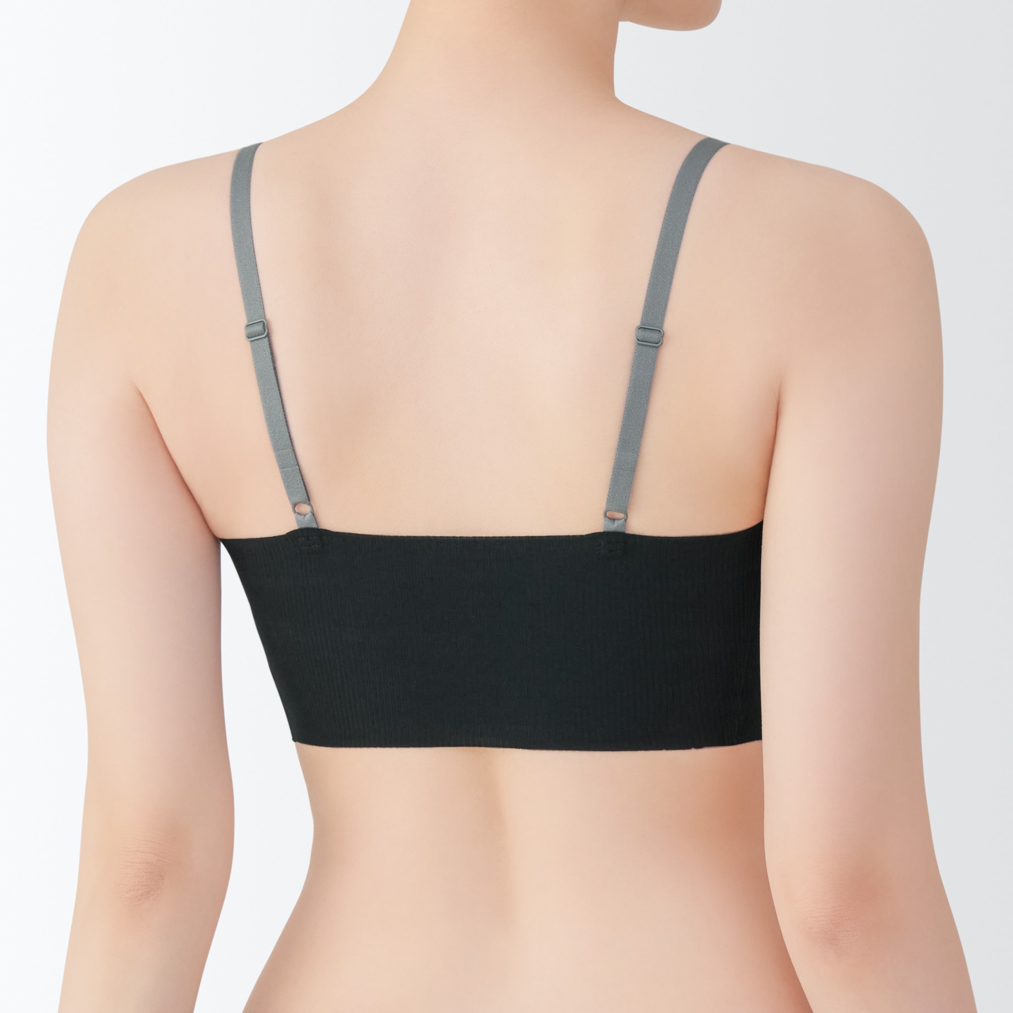 婦人　肌あたりがやさしいリブブラジャー