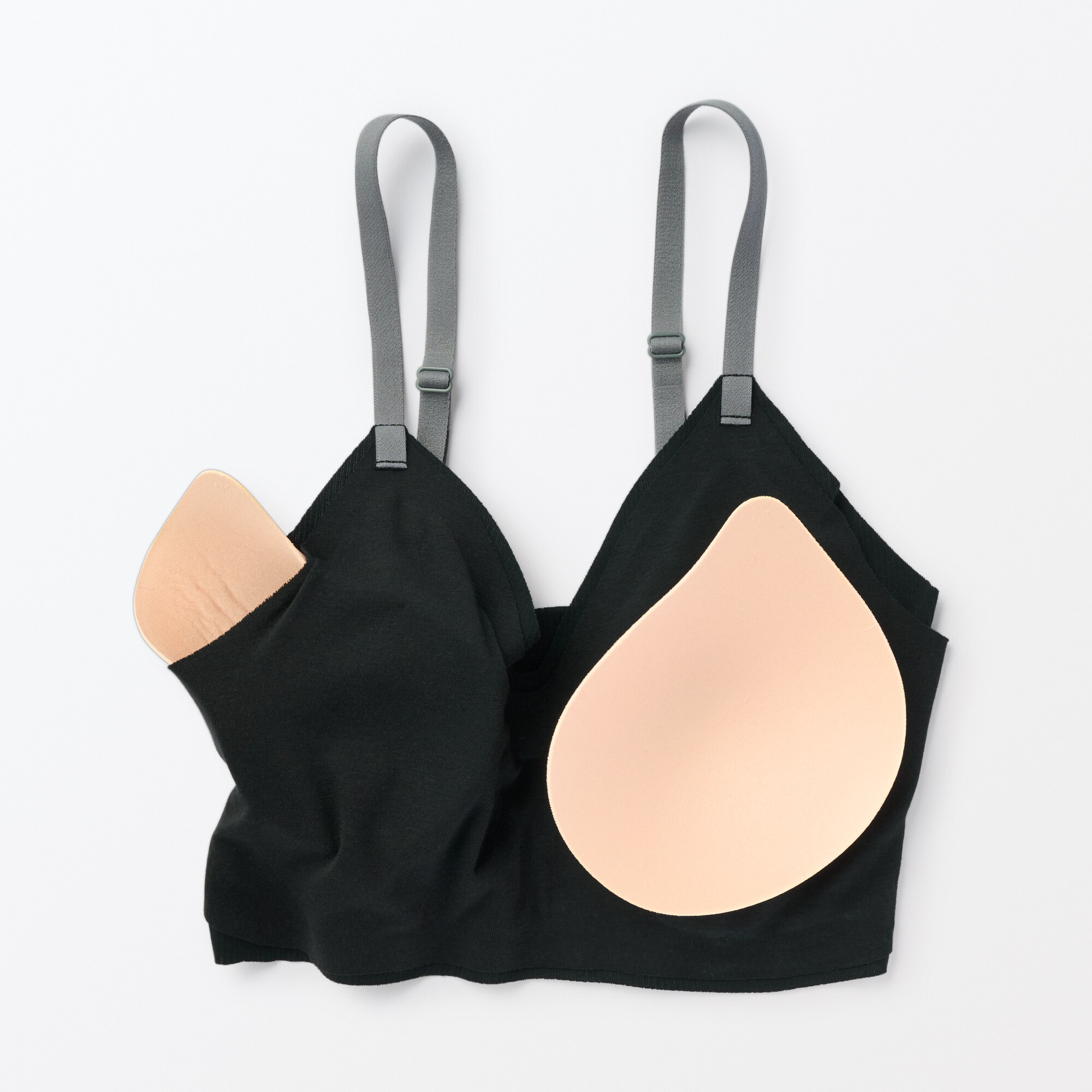 婦人　肌あたりがやさしいリブブラジャー