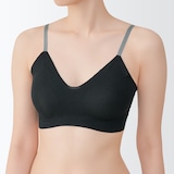 婦人　肌あたりがやさしいリブブラジャー