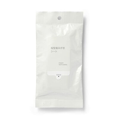 指型歯みがきシート　１２枚／約２５０×２００ｍｍ