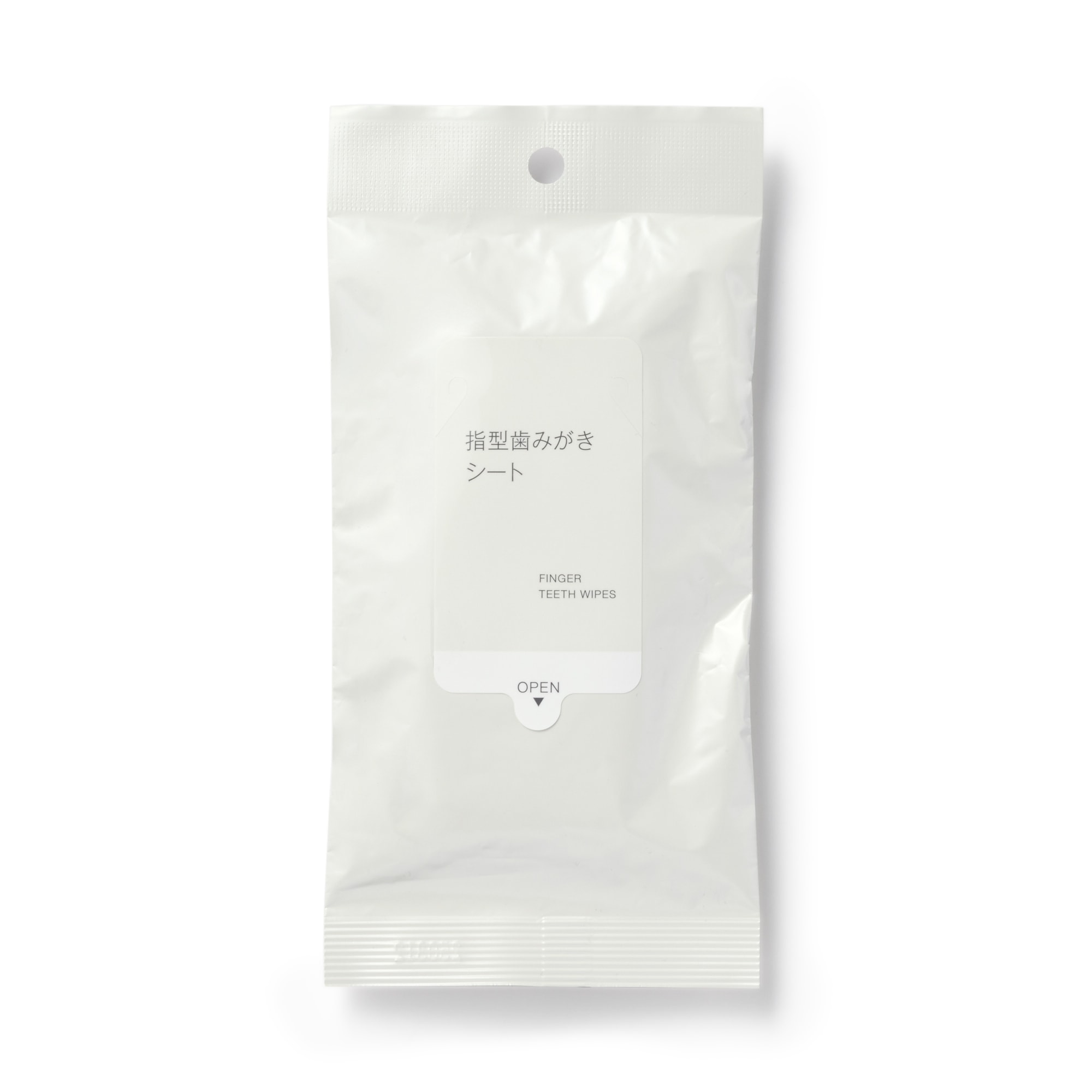 손가락 모양의 칫솔질 시트
