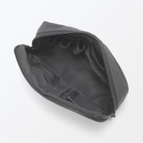 リンクルナイロン　大きく開くポーチ