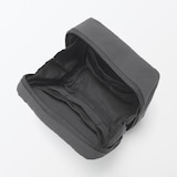 リンクルナイロン　大きく開くスクエアポーチ