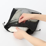 ポリエステルメッシュ巾着　ダブルタイプ