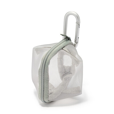 ナイロンメッシュ　コンパクトポーチ　約７×６ｃｍ