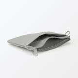 リンクルナイロン　フラットポーチ