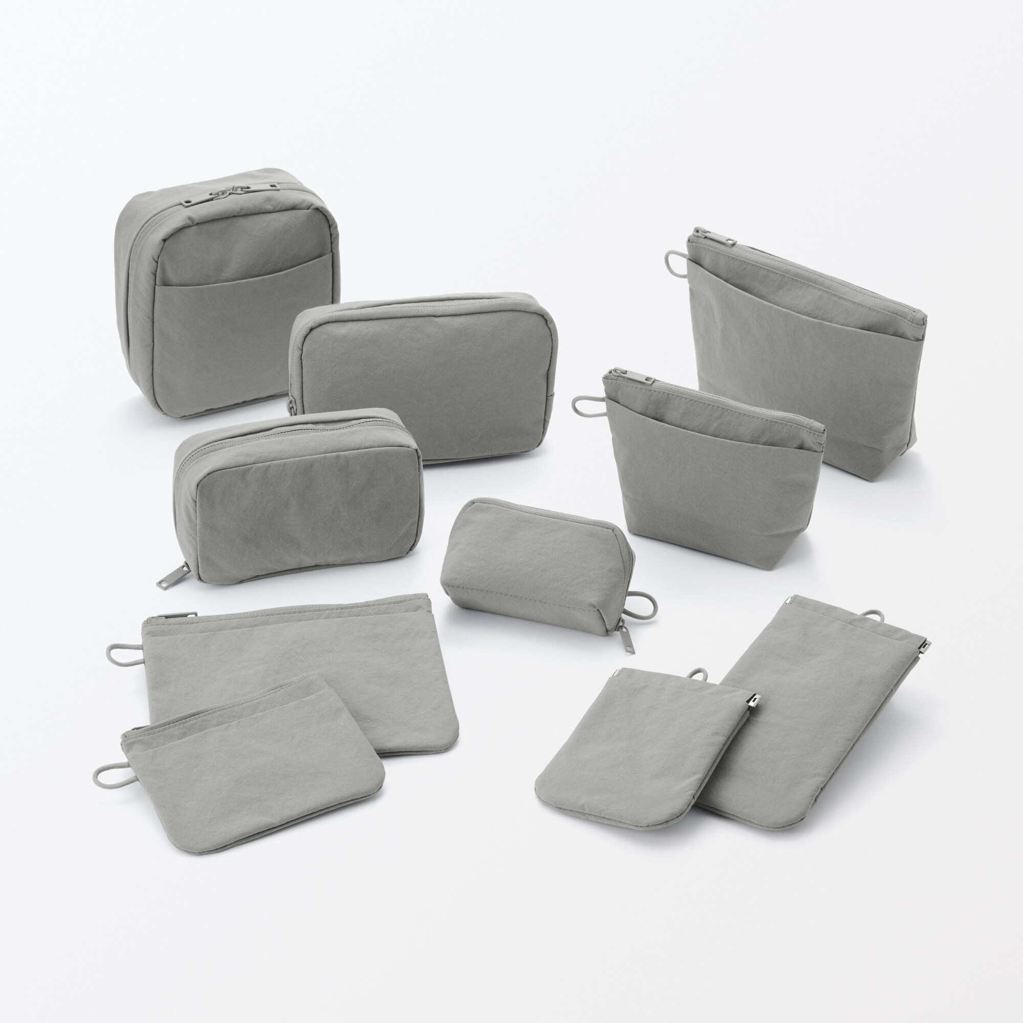 リンクルナイロン マチ付きポーチ | 無印良品