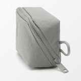 リンクルナイロン　大きく開くポーチ