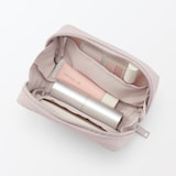 リンクルナイロン　大きく開くポーチ