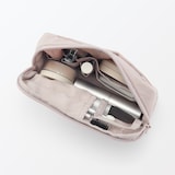 リンクルナイロン　大きく開くポーチ