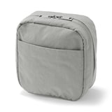 リンクルナイロン　大きく開くスクエアポーチ