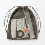 ポリエステルメッシュ巾着　ダブルタイプ