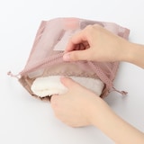 ポリエステルメッシュ巾着　ダブルタイプ