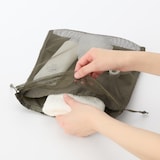 ポリエステルメッシュ巾着　ダブルタイプ