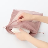 ポリエステルメッシュ巾着　ダブルタイプ