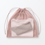 ポリエステルメッシュ巾着　ダブルタイプ