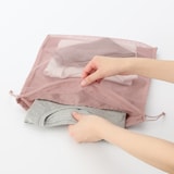 ポリエステルメッシュ巾着　ダブルタイプ