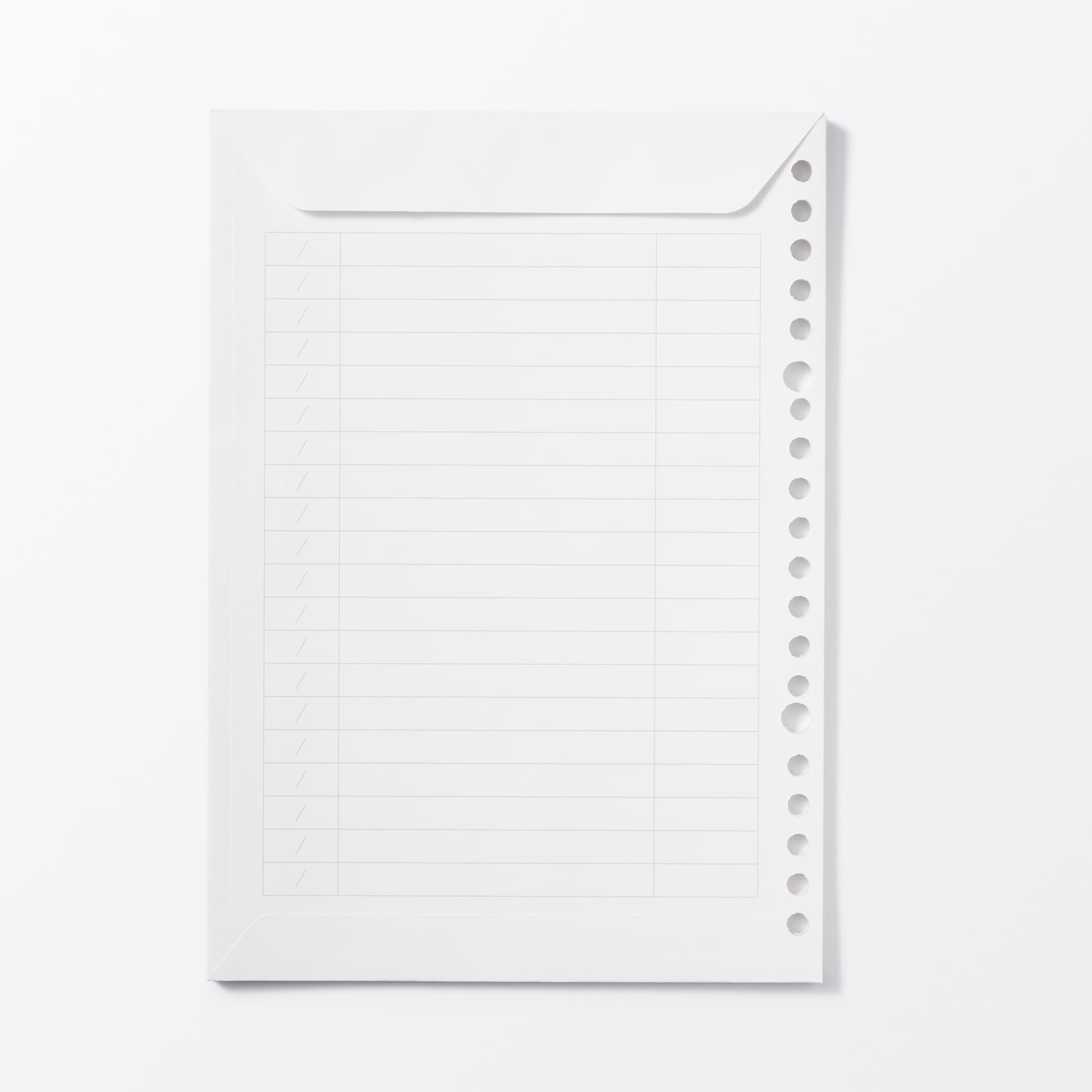 リフィルノート　リフィル　記録ができる家計簿封筒