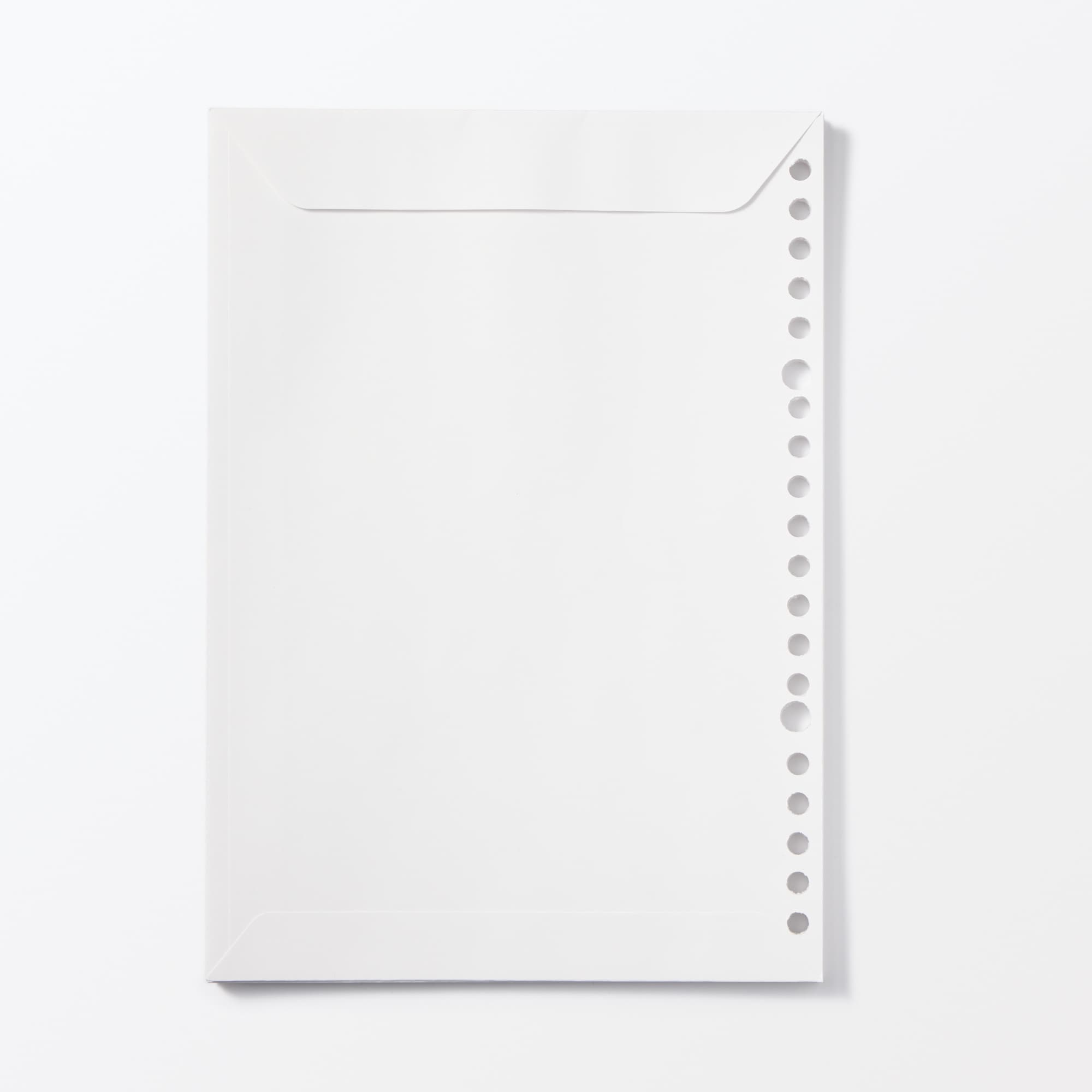 リフィルノート　リフィル　記録ができる窓付き封筒