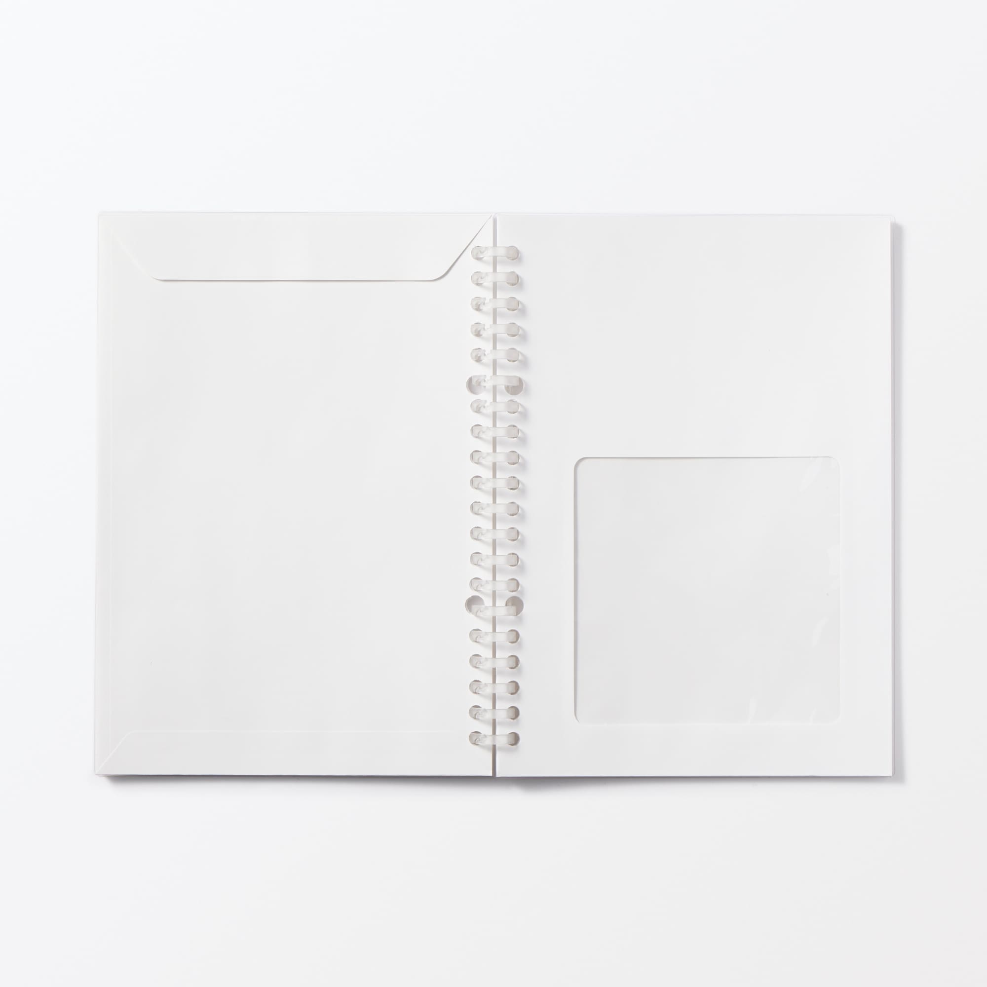 リフィルノート　リフィル　記録ができる窓付き封筒