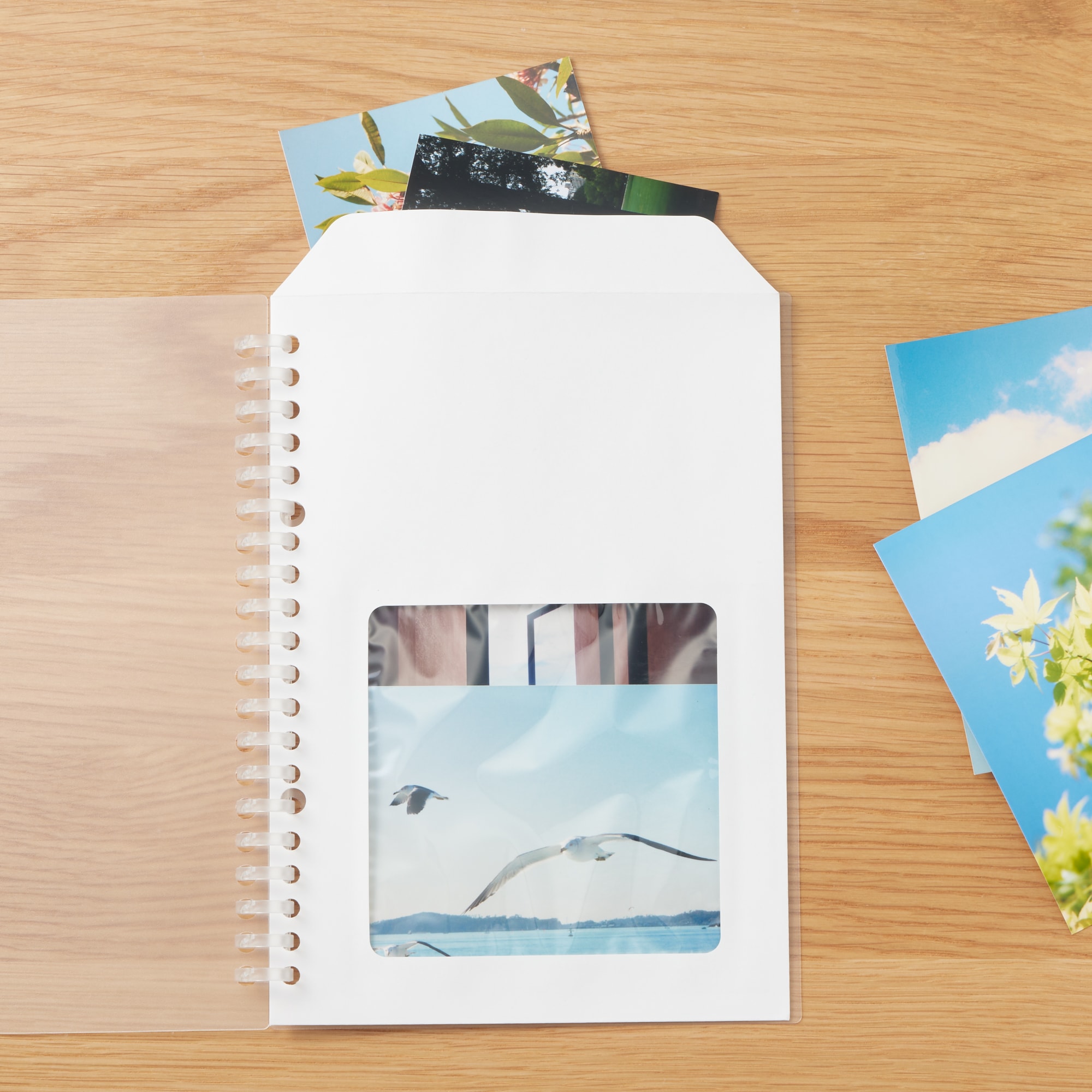 リフィルノート　リフィル　記録ができる窓付き封筒