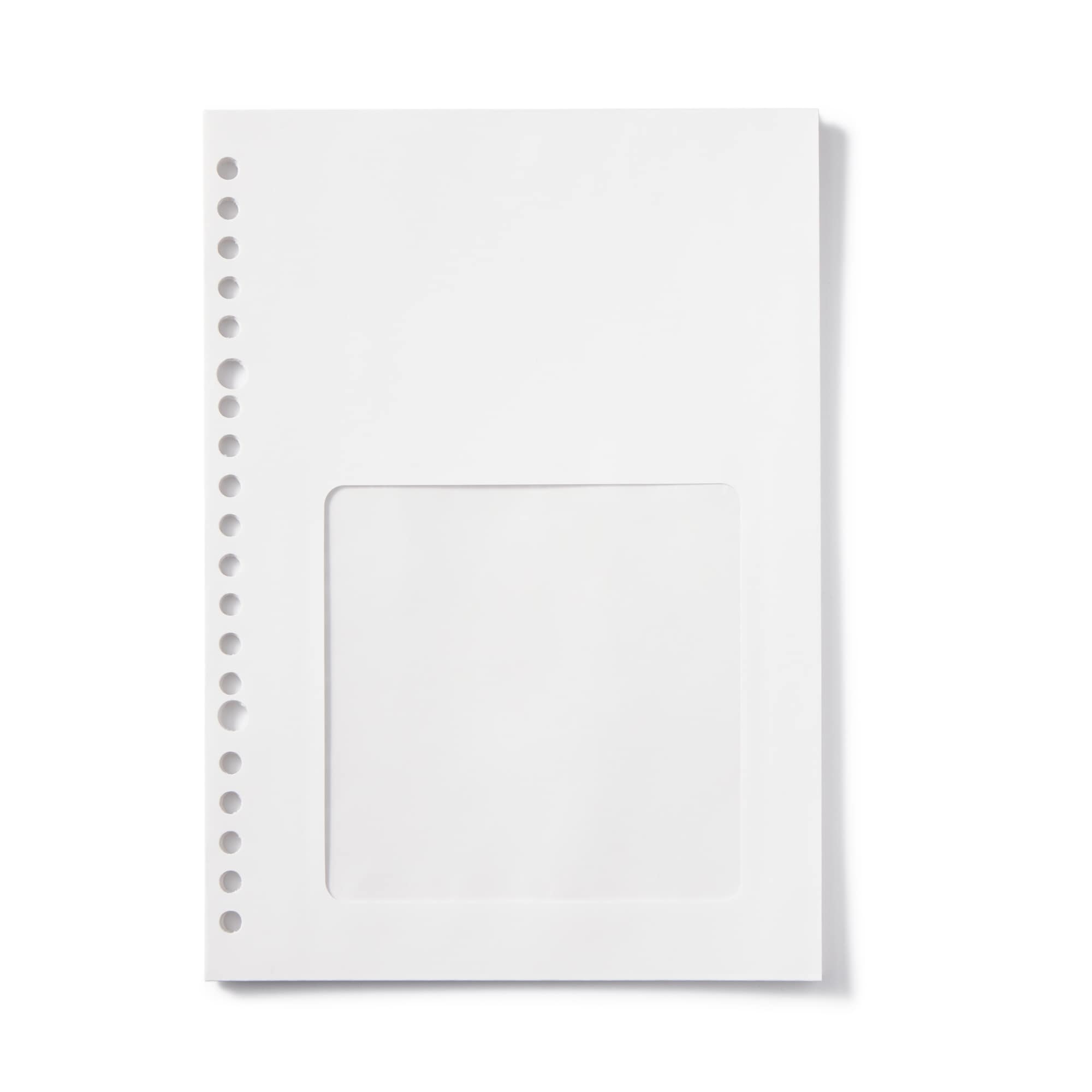 リフィルノート　リフィル　記録ができる窓付き封筒