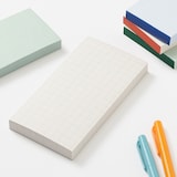 カラーメモパッド　ドット方眼