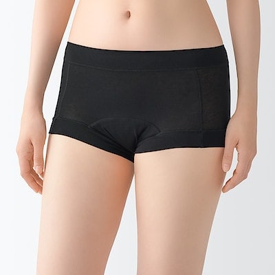 婦人　なめらか伝い漏れ軽減吸水サニタリーショーツ