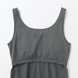 婦人　胸のボリュームをおさえるブラタンクトップ