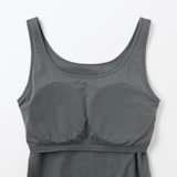 婦人　胸のボリュームをおさえるブラタンクトップ