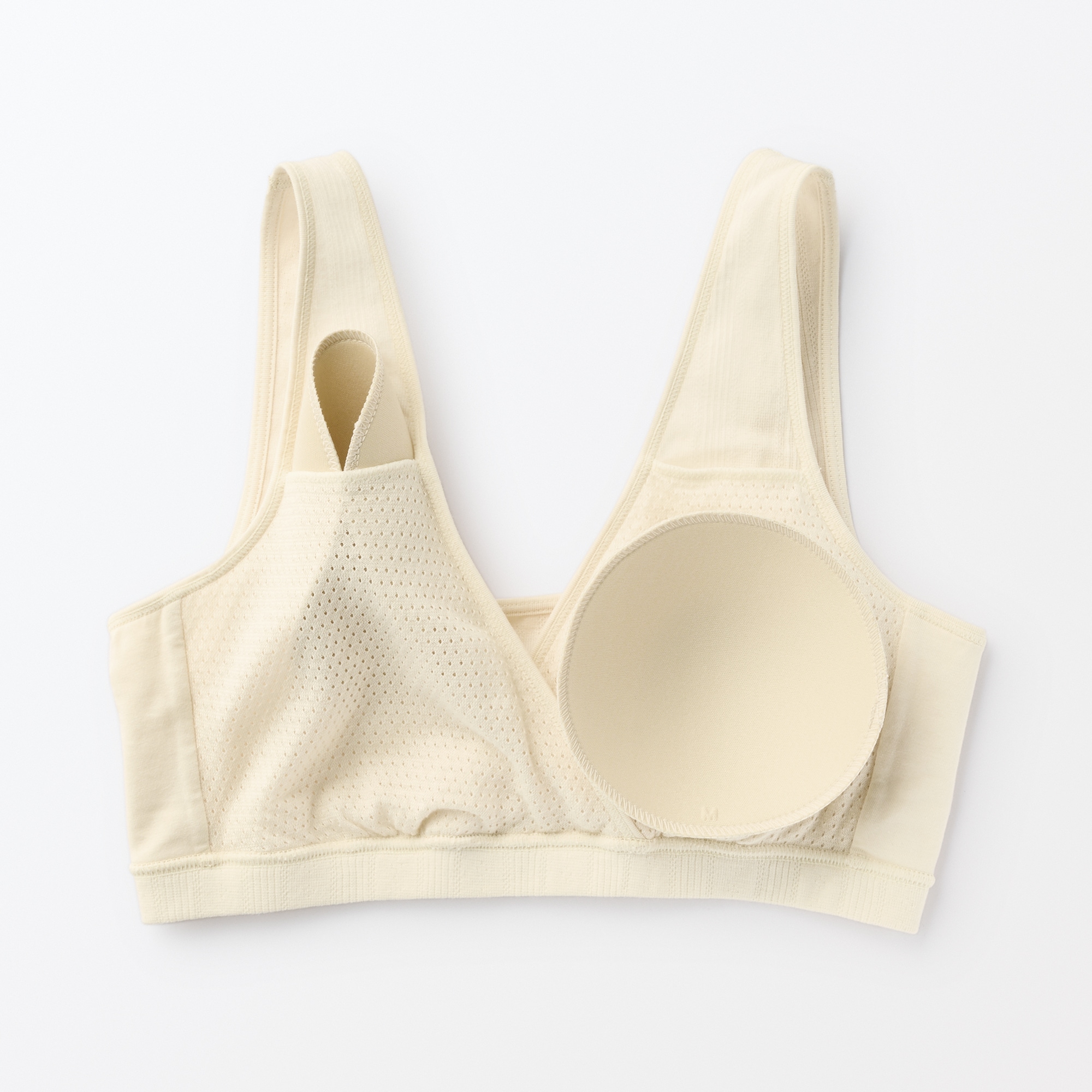 婦人　【マタニティ】シルク混パターンメッシュ授乳に便利なブラジャー