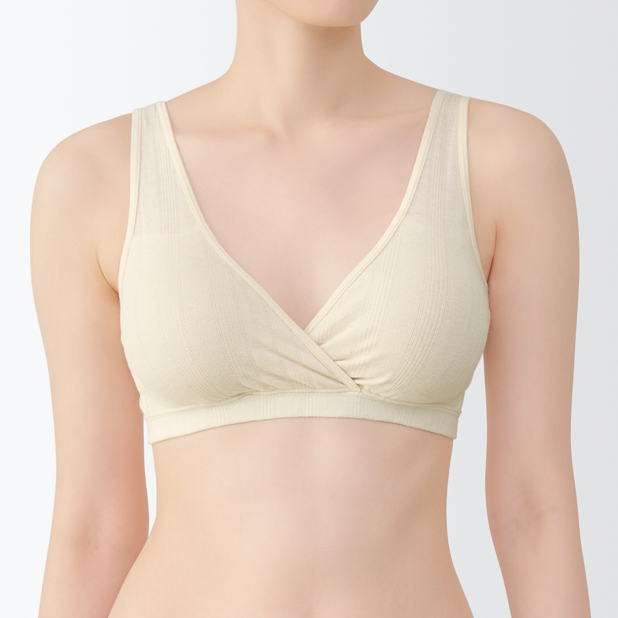 婦人　【マタニティ】シルク混パターンメッシュ授乳に便利なブラジャー