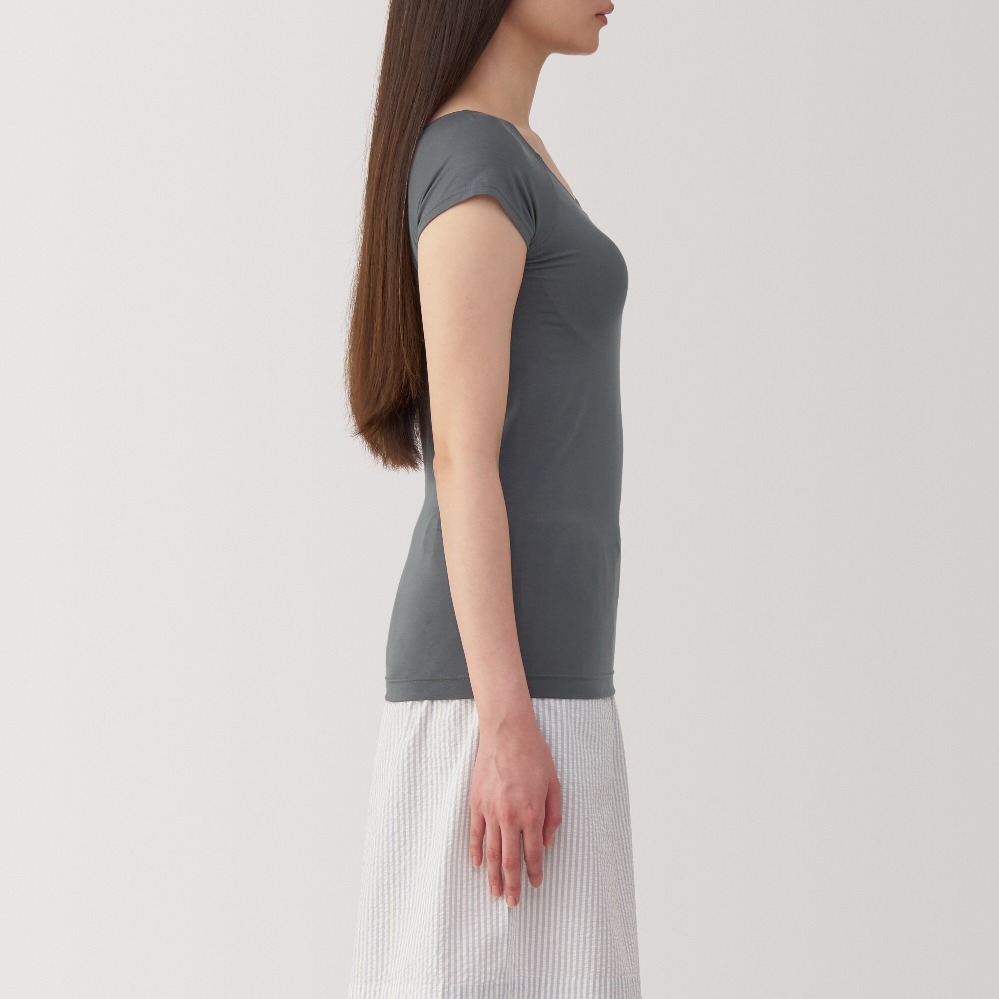 婦人　なめらかブラフレンチスリーブ