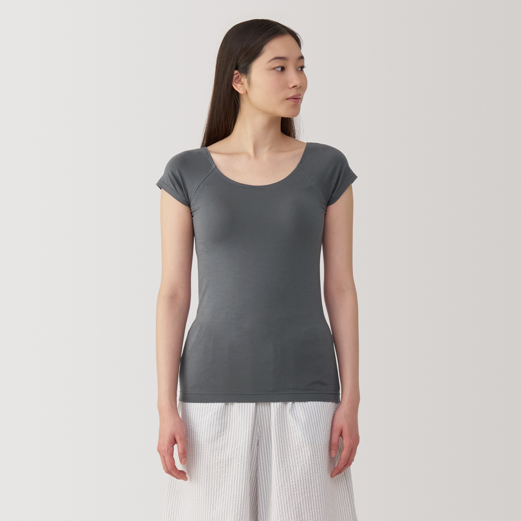 婦人　なめらかブラフレンチスリーブ