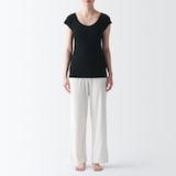 婦人　フライス編みフレンチスリーブＴシャツ