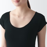 婦人　フライス編みフレンチスリーブＴシャツ