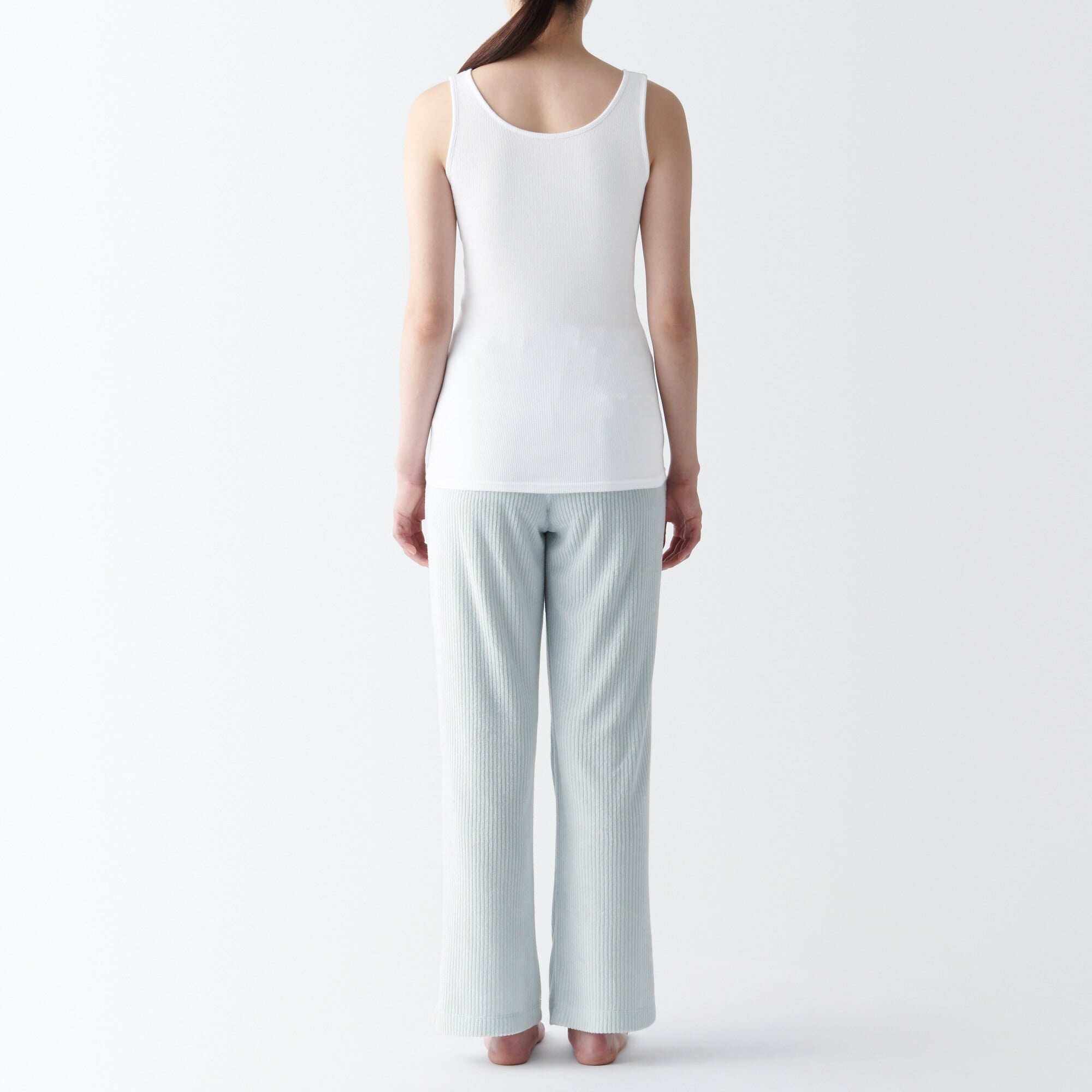 婦人 リブ編みタンクトップ | 無印良品