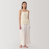 婦人　なめらかリブブラキャミソール