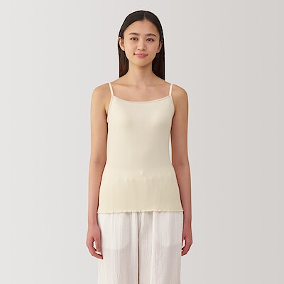 婦人　なめらかリブブラキャミソール