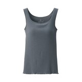 婦人　なめらかリブブラタンクトップ